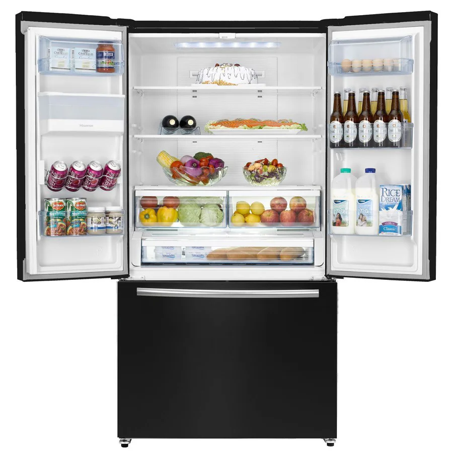Geleira Hisense H720FSB-WD 3 Portas | 536L - C/Dispensador de Água | Porta Francesa