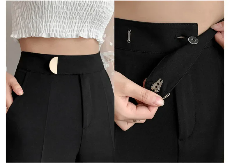 Pantalona Feminina Chiffon Elegance – Cintura Alta & Caimento Leve
