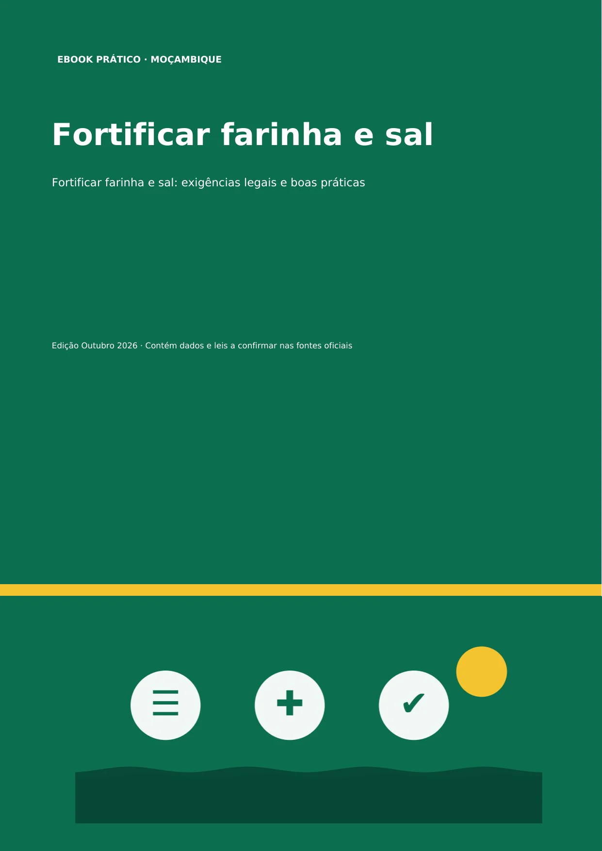 60 · Fortificar farinha e sal