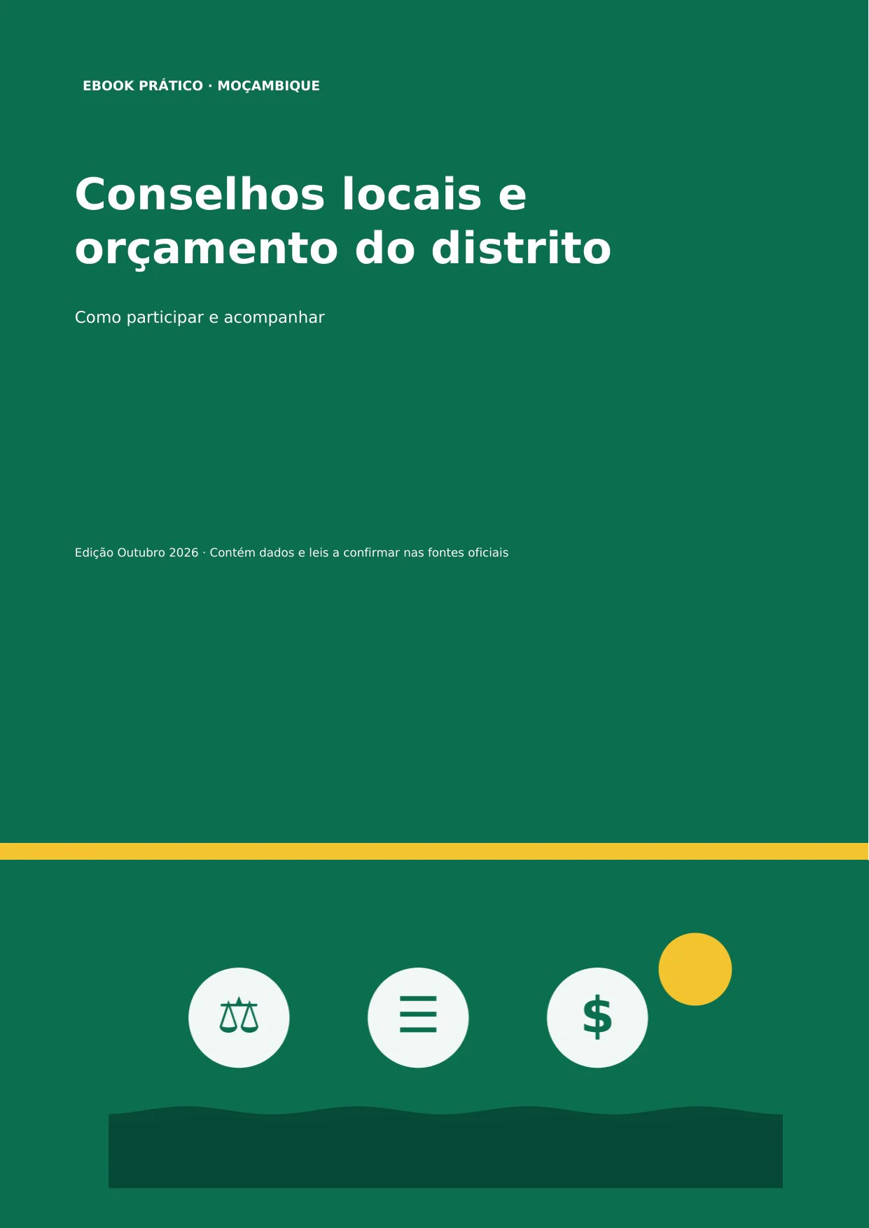 90 · Conselhos locais e orçamento do distrito
