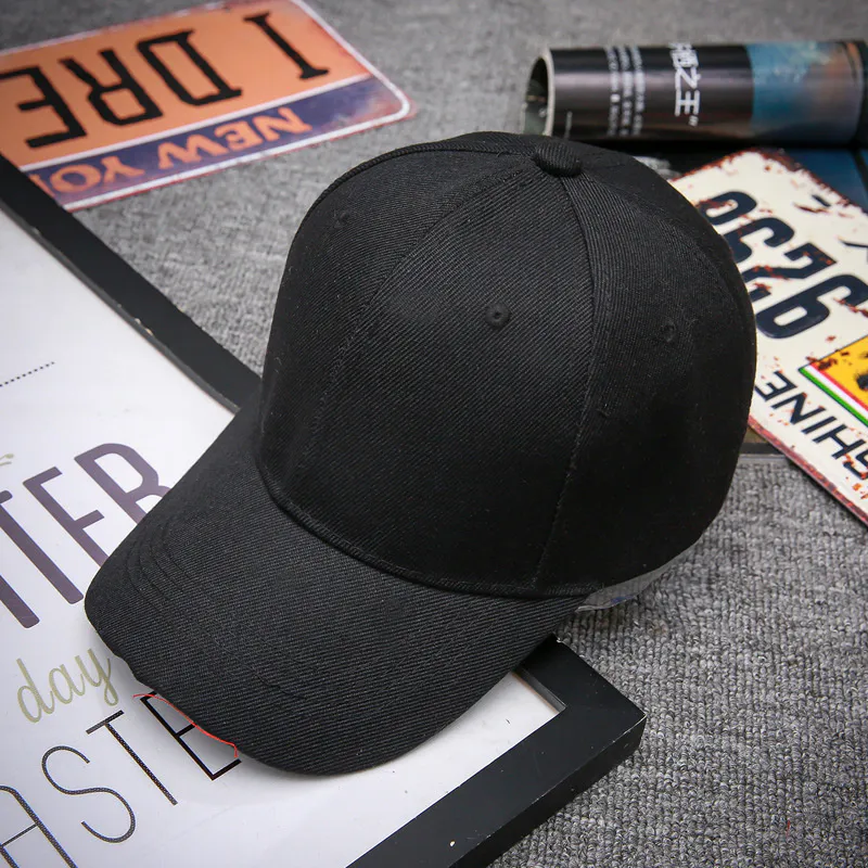 Chapéu Boné Snapback Preto Unissex Casual Ajustável