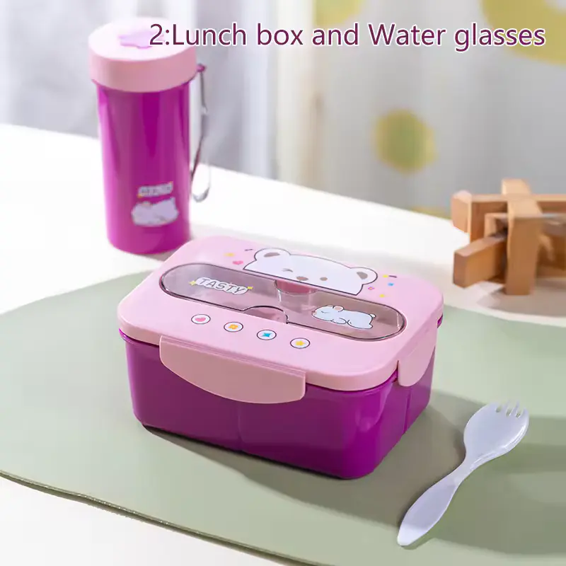 Conjunto Lancheira e Copo de Água Kawaii - Estilo Estudante