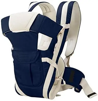 Mochila Porta-Bebê Confortável Azul-Marinho