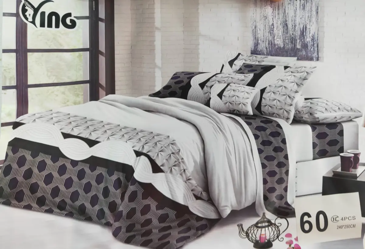 Conjunto de Lençóis Geométricos Elegance