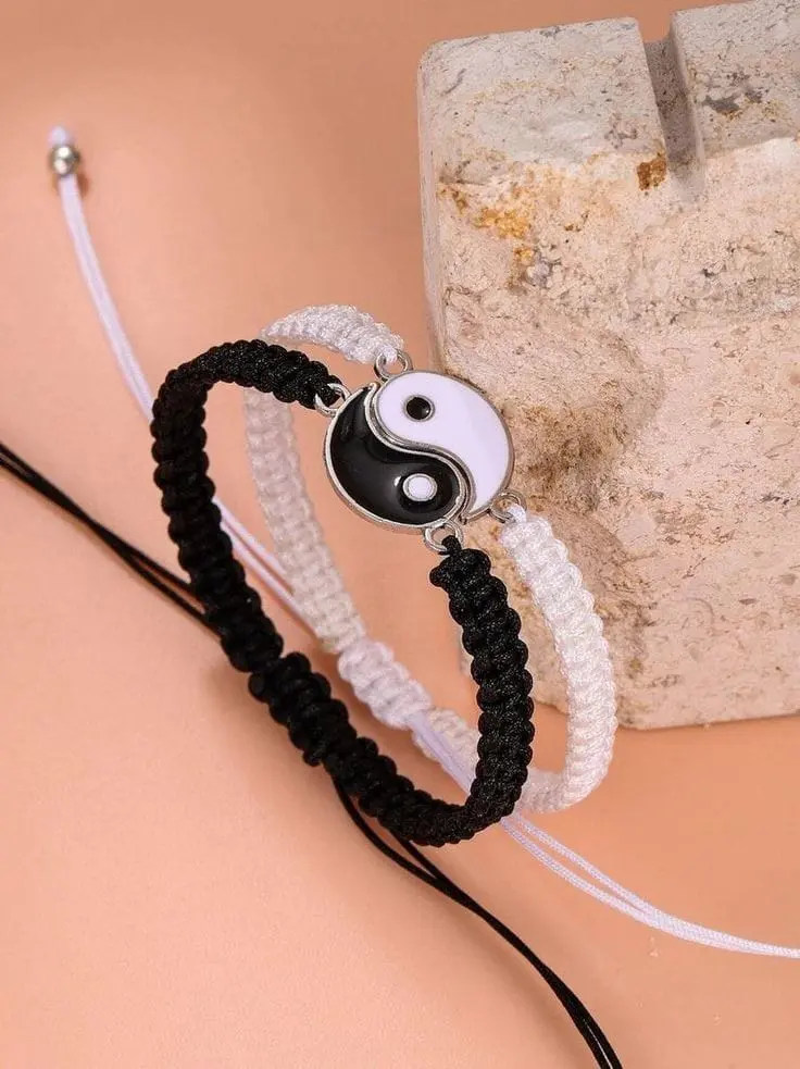 Pulseira Yin-Yang Dupla
