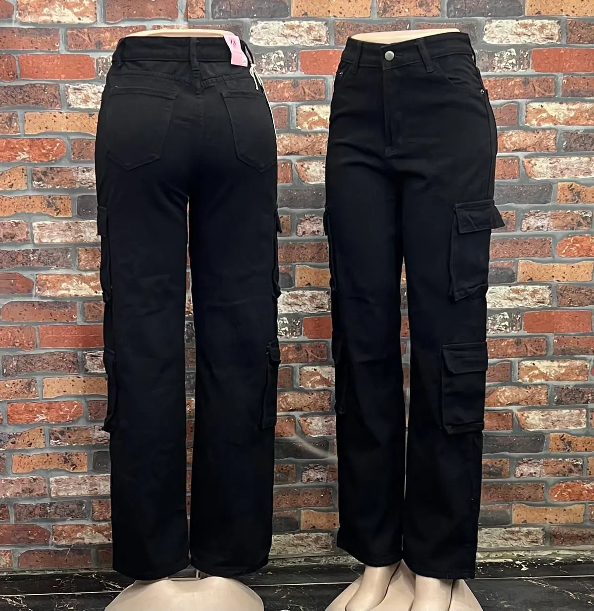 Calça Jeans Cargo Larga Boyfriend