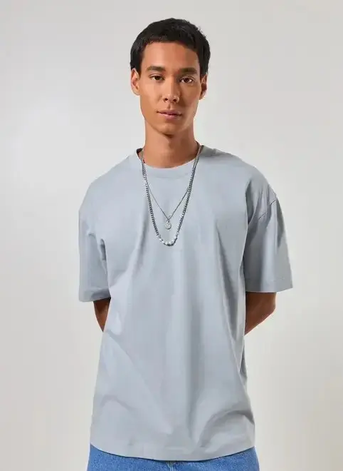 Camiseta KingSize Masculina Grande & Alta No Sweat com Gola Redonda