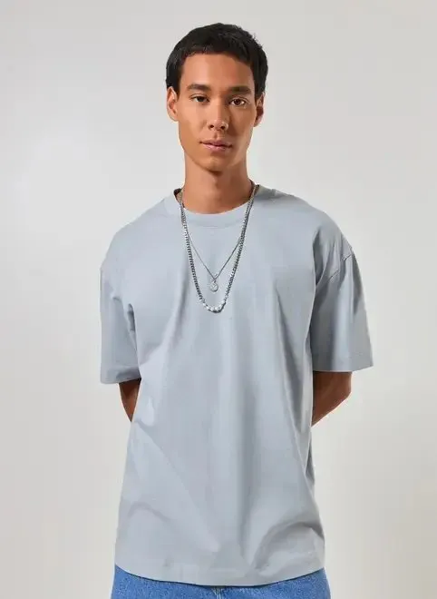 Camiseta KingSize Masculina Grande & Alta No Sweat com Gola Redonda