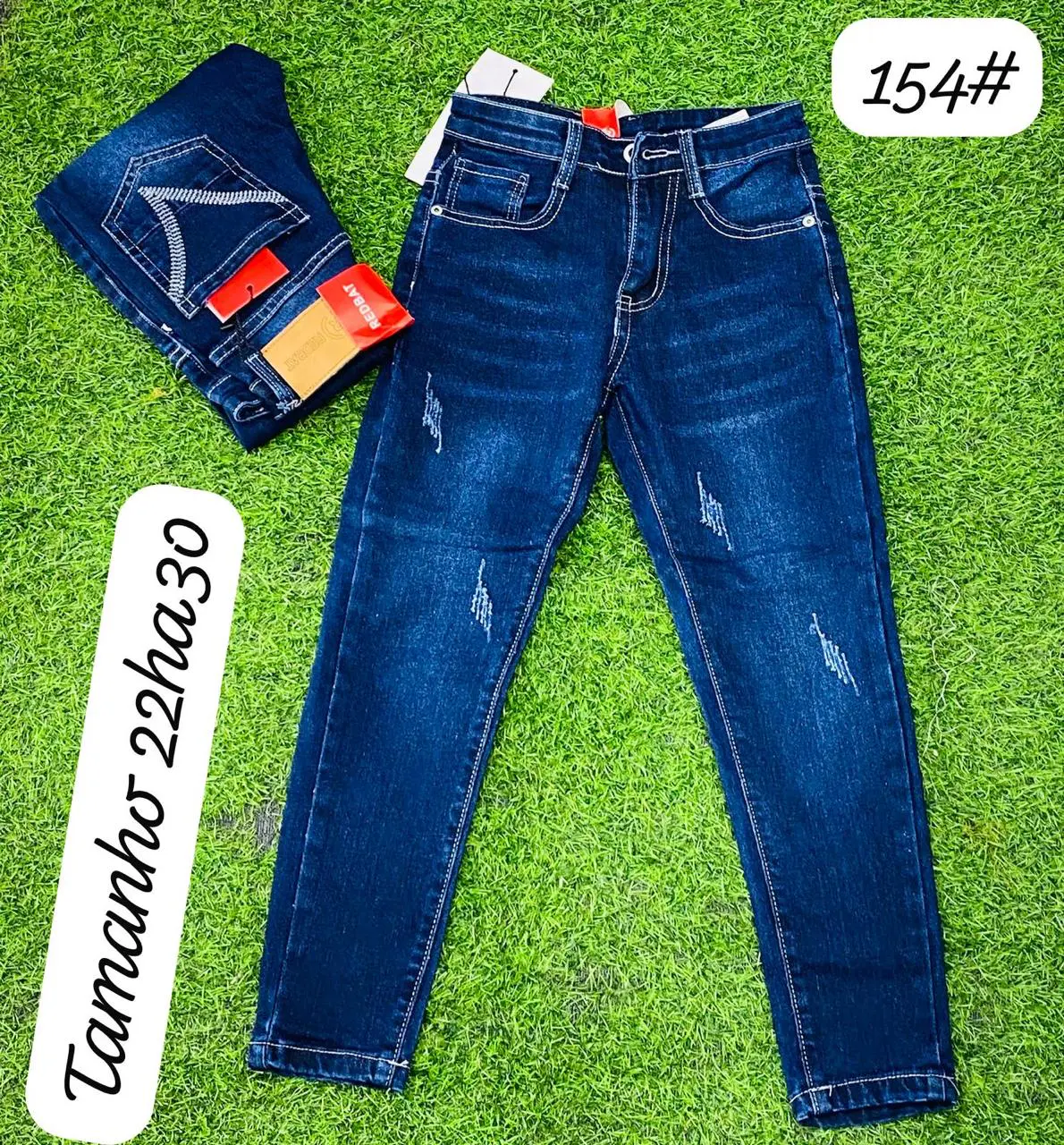 Calça Jeans Texturizados Infantil Elegance