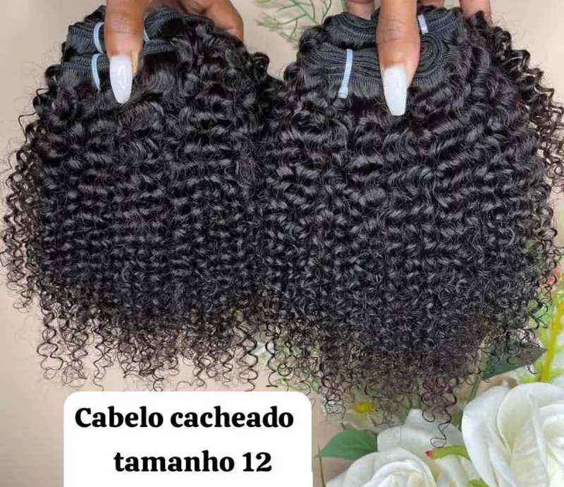 Cabelo Cacheado Natural Tamanho 12