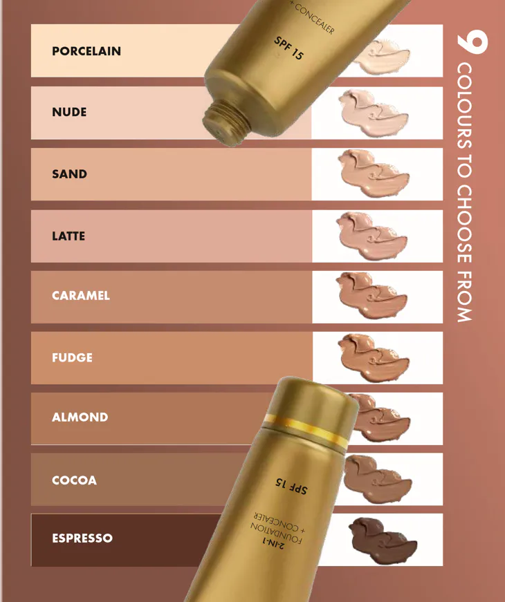 Inuka Base de Perfeição de Pele Impecável (FLAWLESS SKIN FOUNDATION) - 35ml