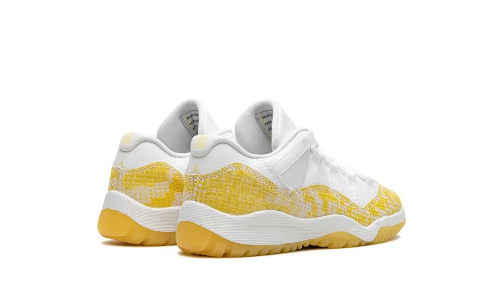Tênis Air Jordan 11 Retro Low Amarelo Branco Infantil