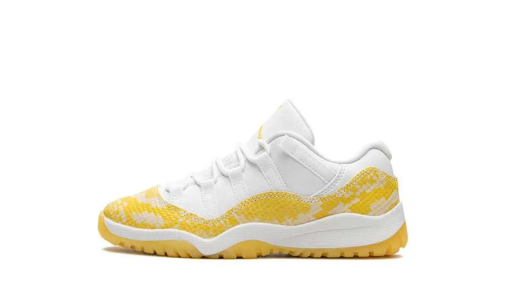 Tênis Air Jordan 11 Retro Low Amarelo Branco Infantil