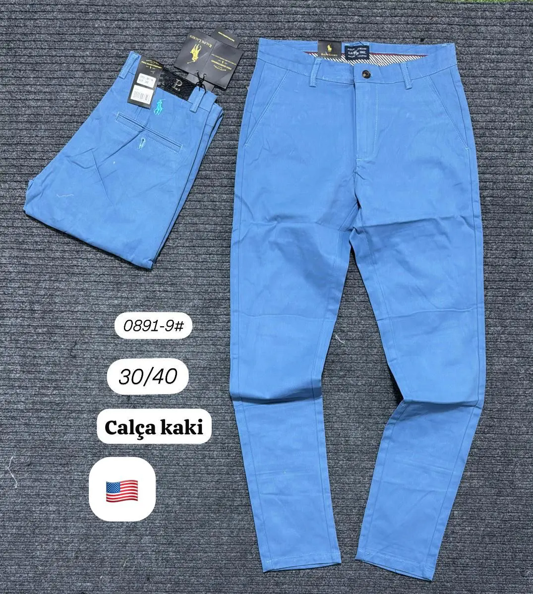 Calça Caqui Polo Ralph Lauren
