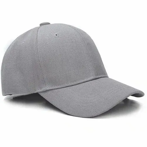 Chapéu Boné Snapback Cinza Unissex Casual Ajustável