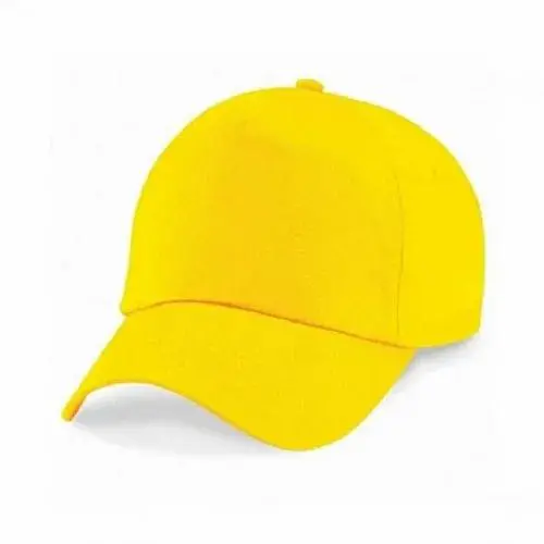Chapéu Boné Snapback Amarelo Unissex Casual Ajustável