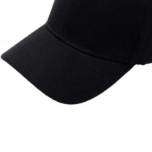 Chapéu Boné Snapback Preto Unissex Casual Ajustável