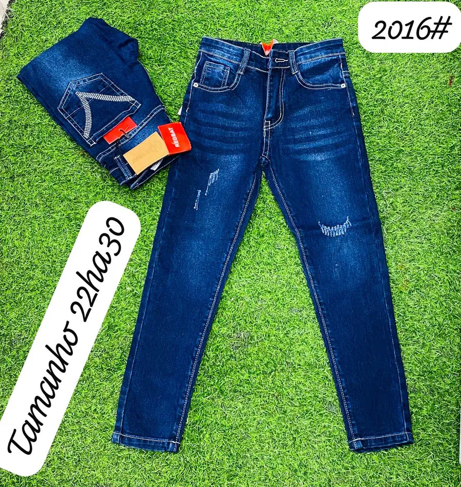 Calça Jeans Texturizados Infantil Elegance