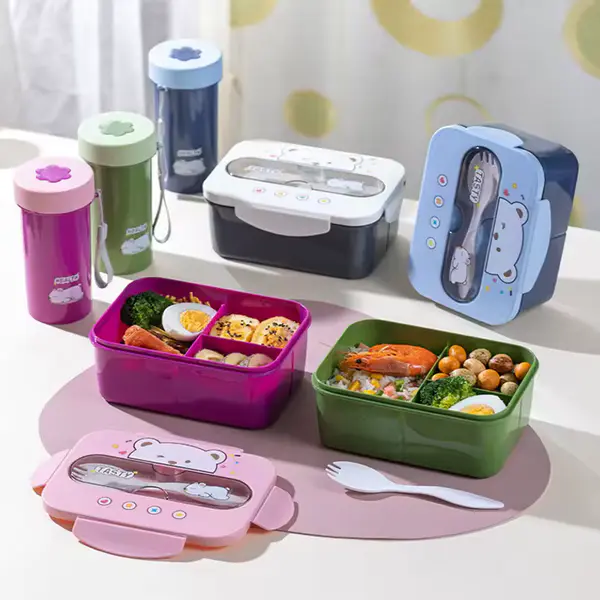 Conjunto Lancheira e Copo de Água Kawaii - Estilo Estudante