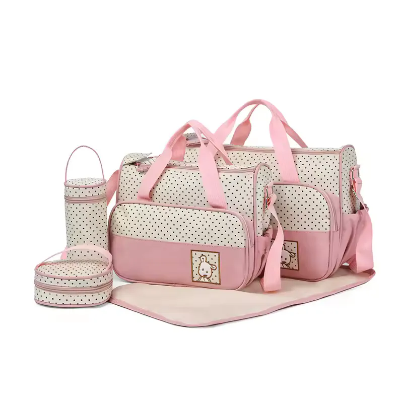 Conjunto de Bolsas de Fraldas 5 em 1 para Maternidade