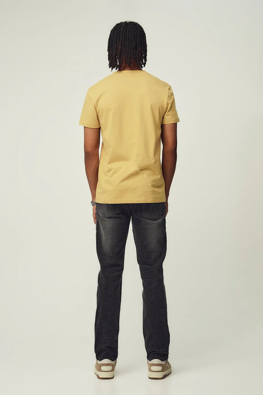 Calças de ganga slim · Homem · Preto · Modelo 3
