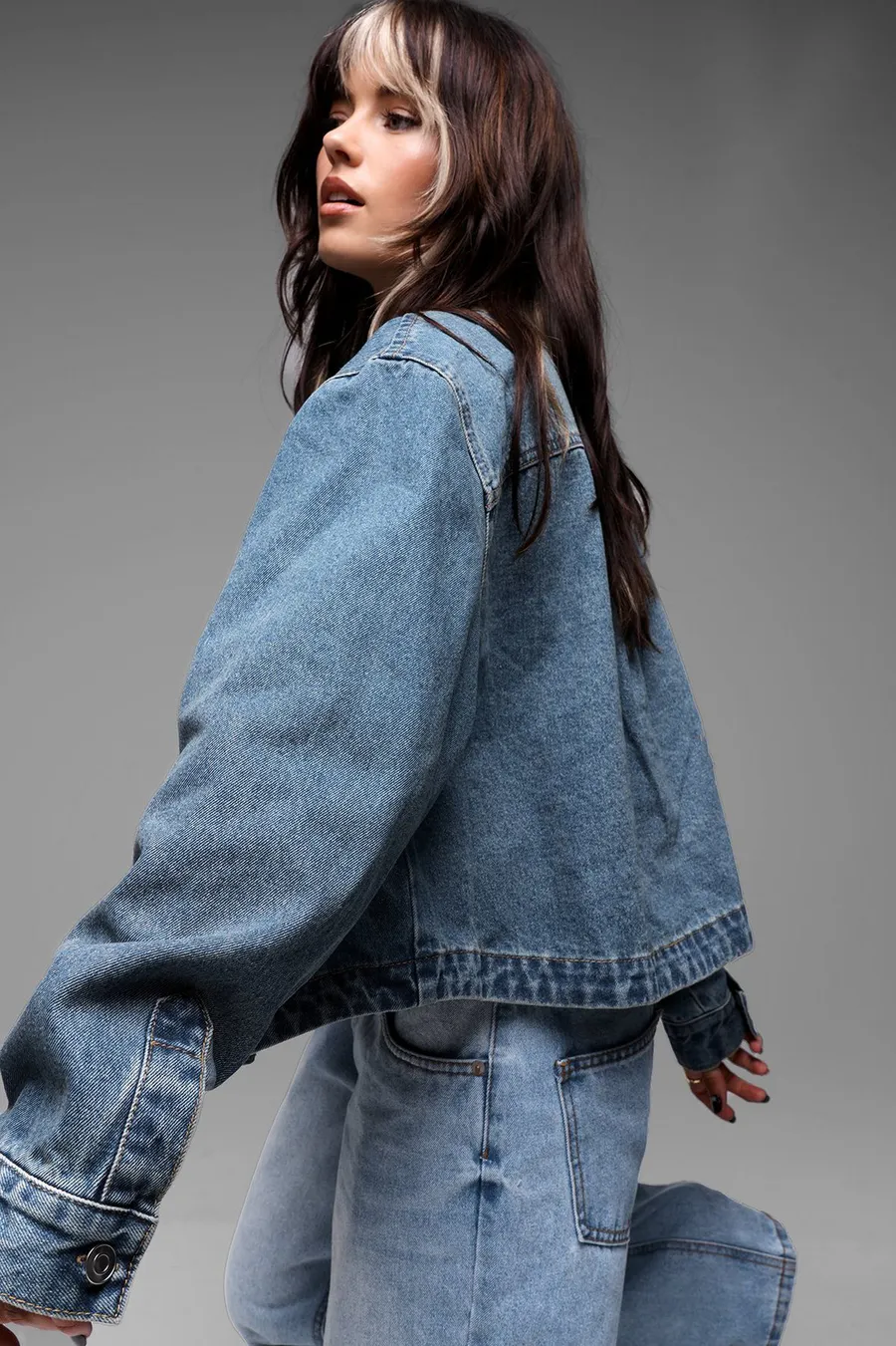 Camisa de ganga · Senhora · Azul