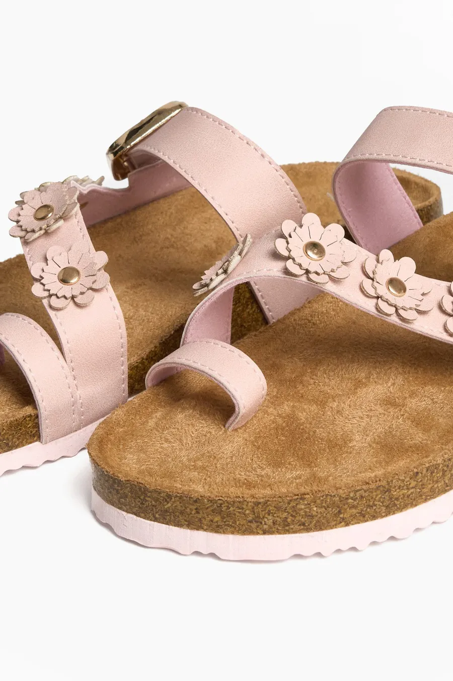 Sandálias Butterfly Thong em poliuretano · Criança · Rosa Bebe