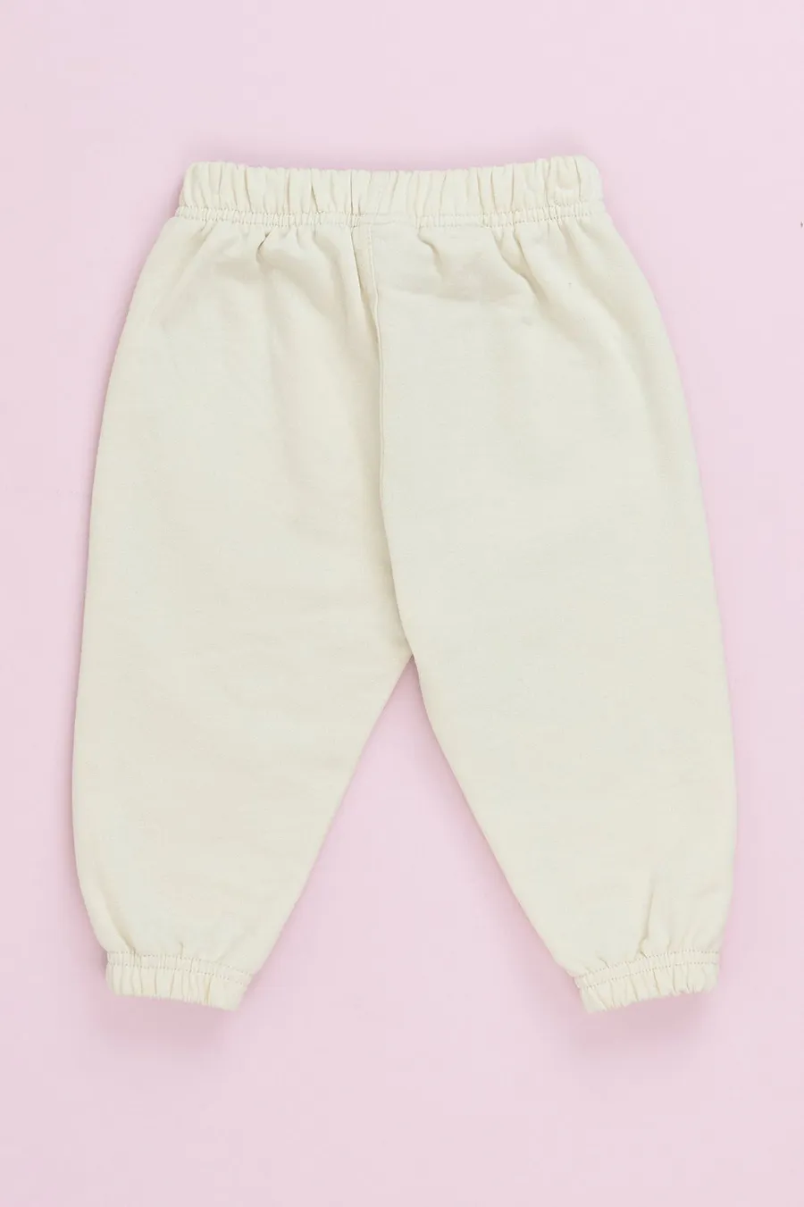 Calças jogger · Bebé · Creme