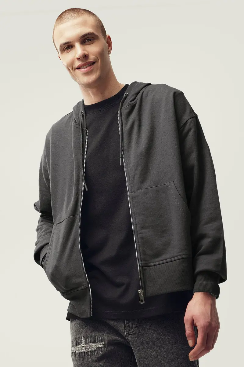 Hoodie · Homem · Cinzento Escuro