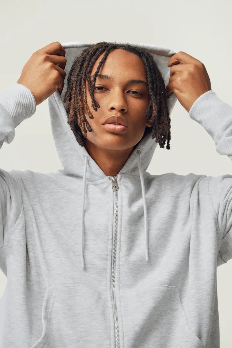 Hoodie · Homem · Cinzento