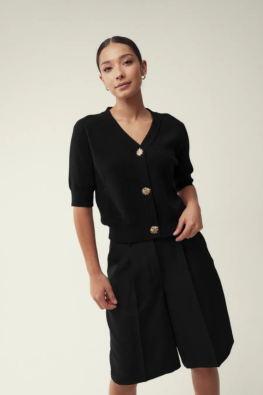 Casaco de malha · Senhora · Preto