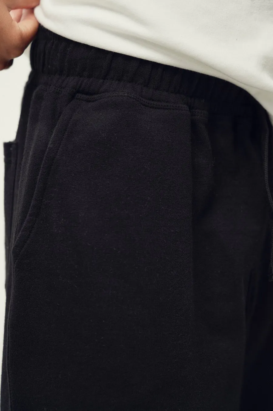 Calções Baggy em algodão · Menino · Preto