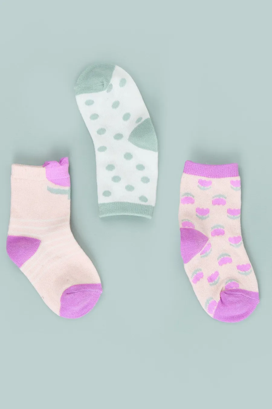 Meias pack de 3 · Bebé · Roxo