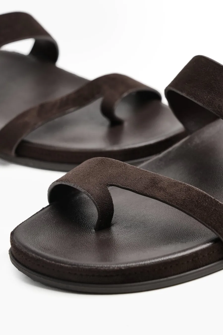 Chinelos Thong em poliéster · Senhora · Castanho · Modelo 2