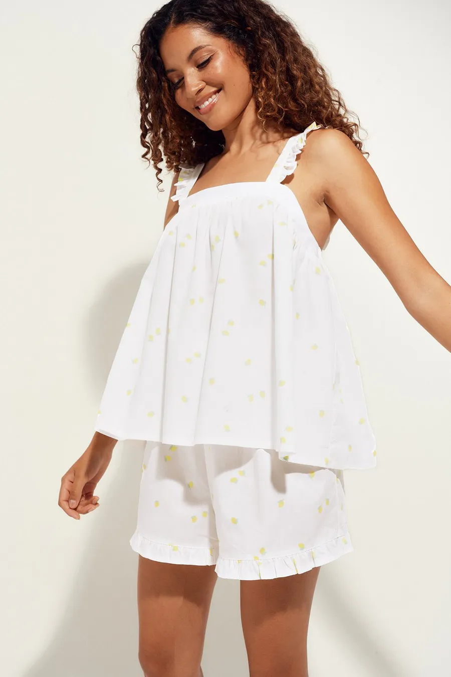 Pijama em algodão · Senhora · Branco
