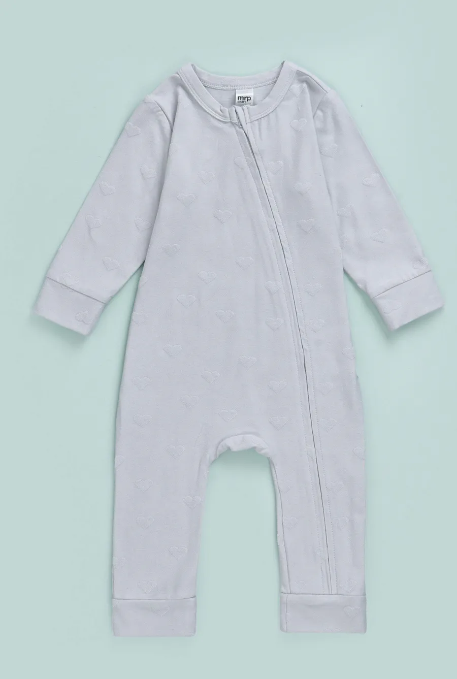 Babygrow Interlock em algodão · Bebé · Azul Claro