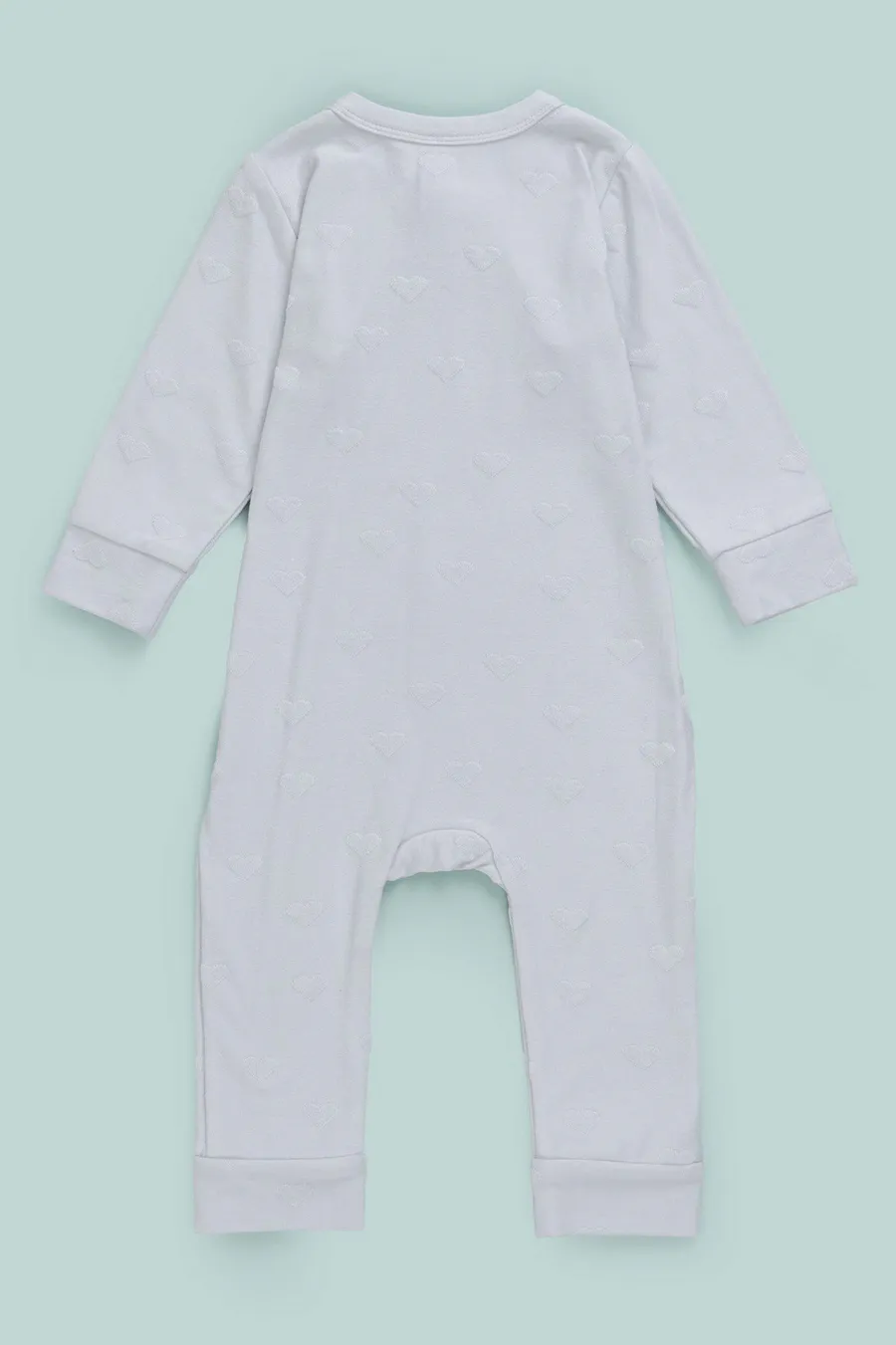 Babygrow Interlock em algodão · Bebé · Azul Claro
