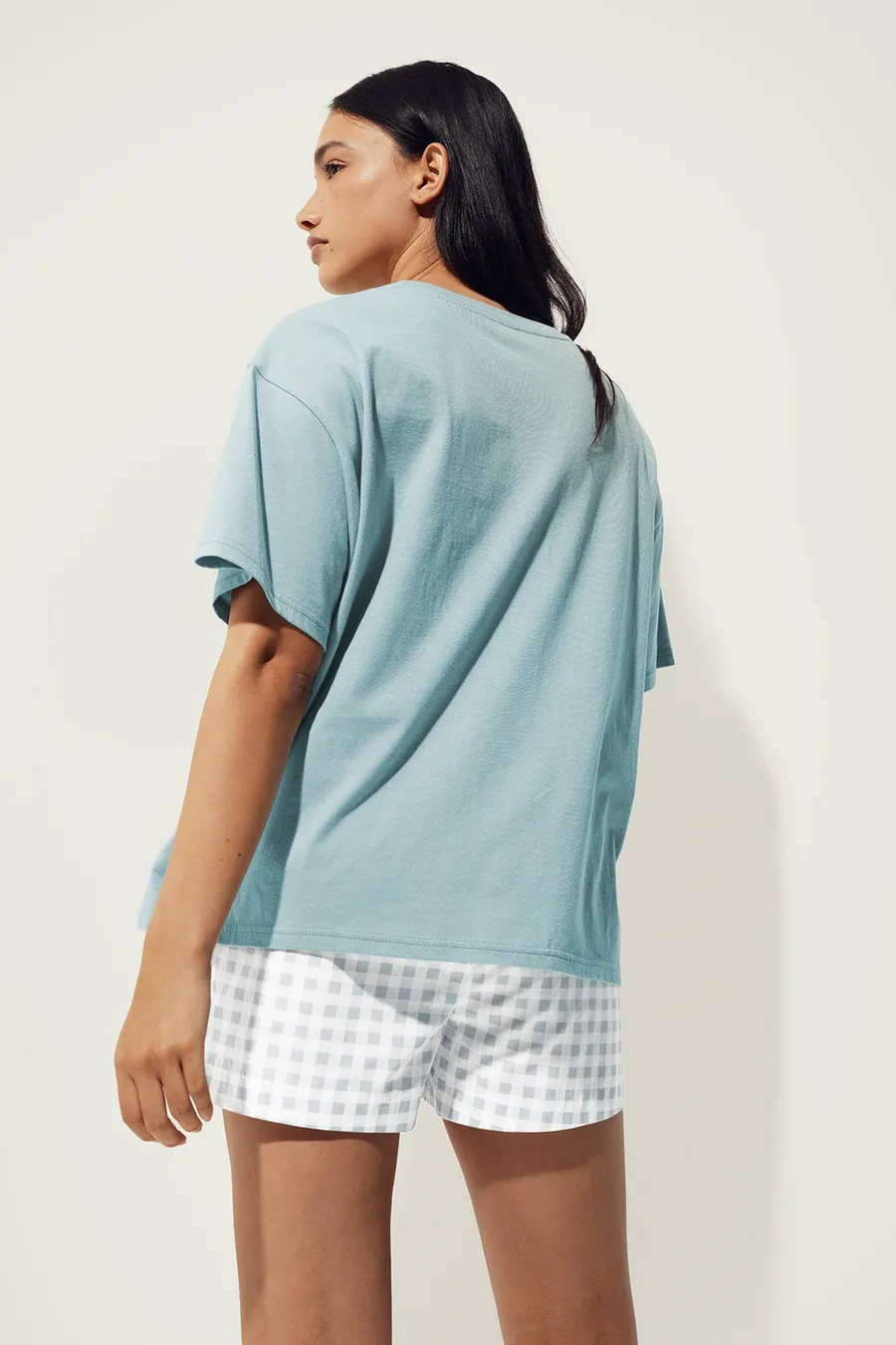 Top Sleep em algodão · Senhora · Verde