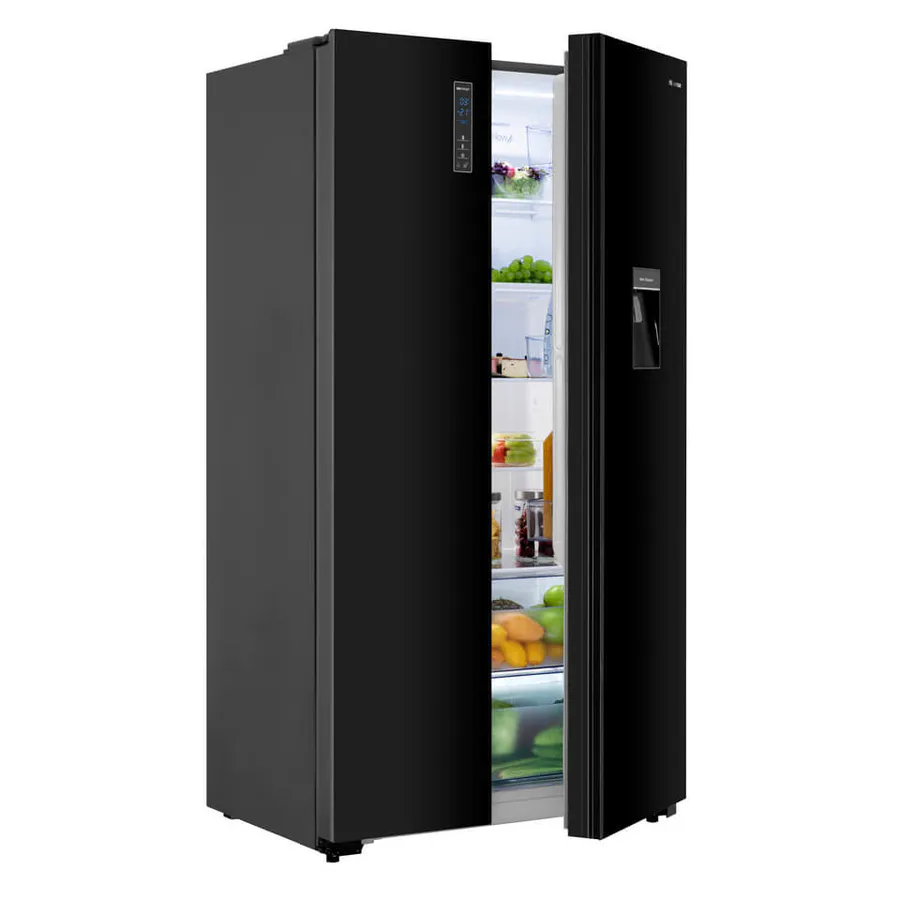 Geleira Hisense H670SMIB-WD Black Glass | 514L - C/Dispensador de Água