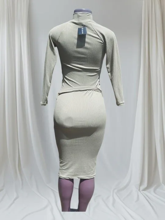 Pacote 3 Vestidos Branco Elegante com Cinto - Free Size