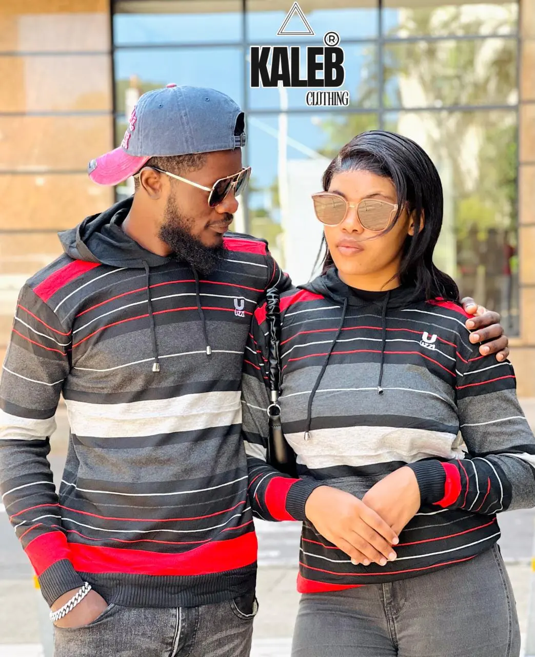 Conjunto Hoodie Listrado Uzzi para Casal
