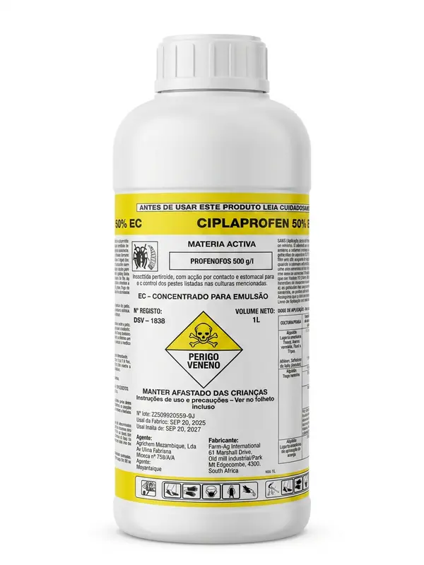 Inseticida Ciplaprofen 50% EC Farm-Ag - 1 Litro