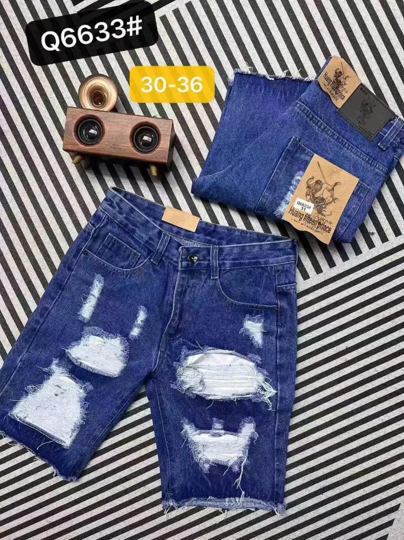Calção Calções Jeans Destroyed Premium – Vários Modelos de Bermuda