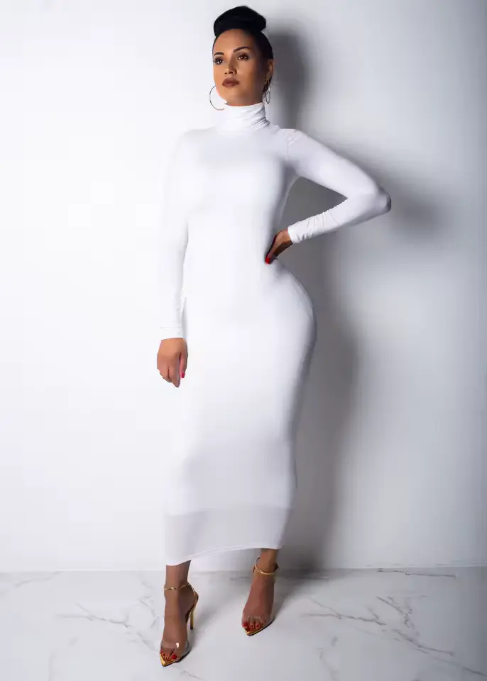 Vestido Elegante Tubinho Longo