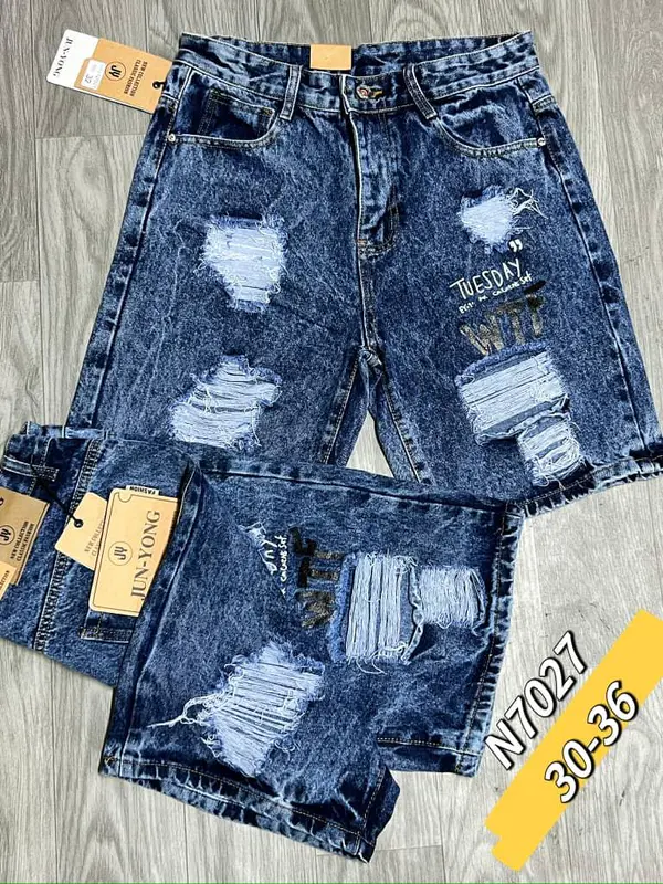 Calção Calções Jeans Destroyed Premium – Vários Modelos de Bermuda
