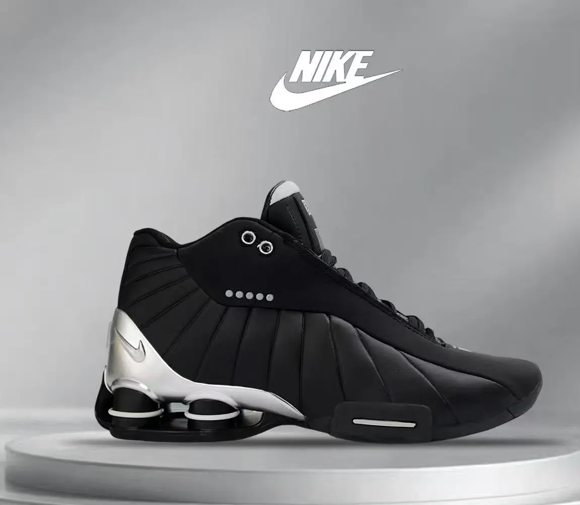Sapatilhas Nike Shox BB4 com Colunas Preto ⚫ / Cinzento 🌫️