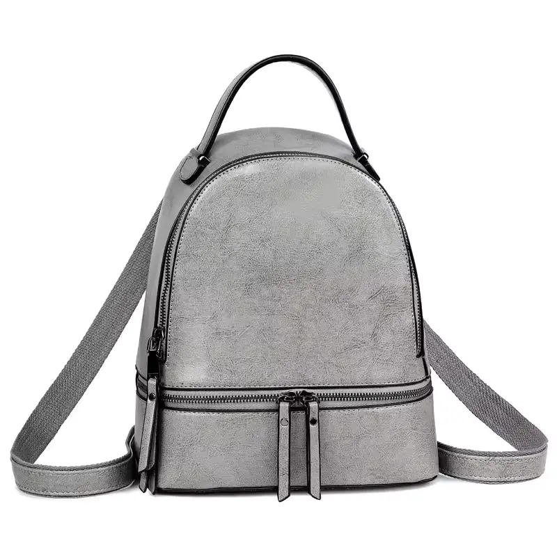 Mochila Feminina Premium em Couro Genuíno com Design Moderno