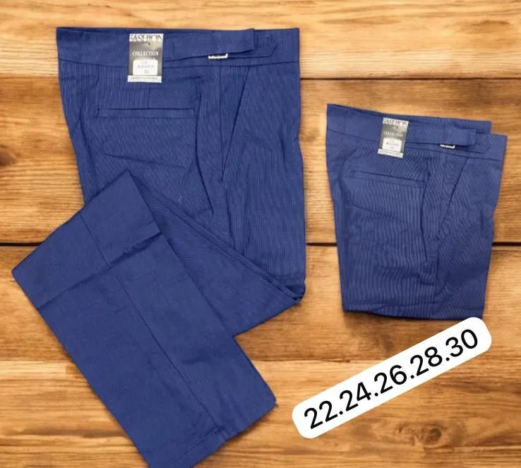 Calça Slim Juvenil com Fivela – Conforto e Estilo 4 a 14 Anos · Azul