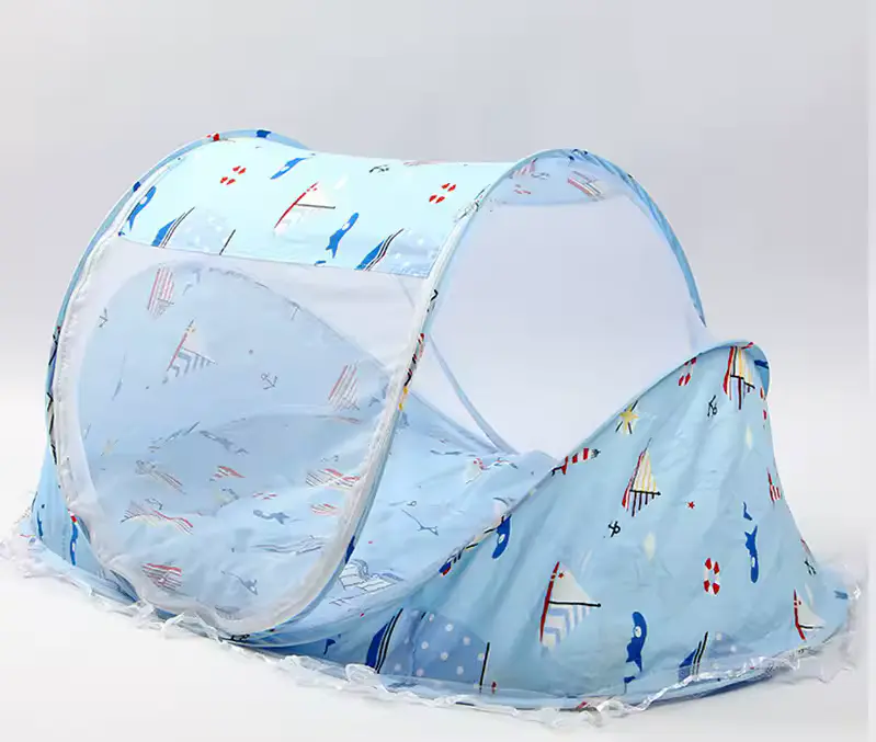 Cama Dobrável com Rede Mosquiteira para Bebé (0-3 anos) + Almofada e Colchão