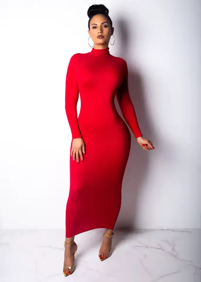 Vestido Elegante Tubinho Longo